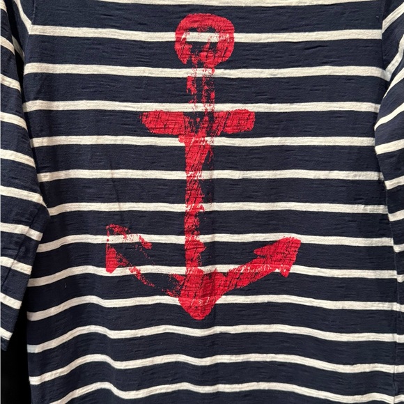 Harley Breton Nautical Striped Women’s Shirt with Anchor Design - Picture 2 of 4